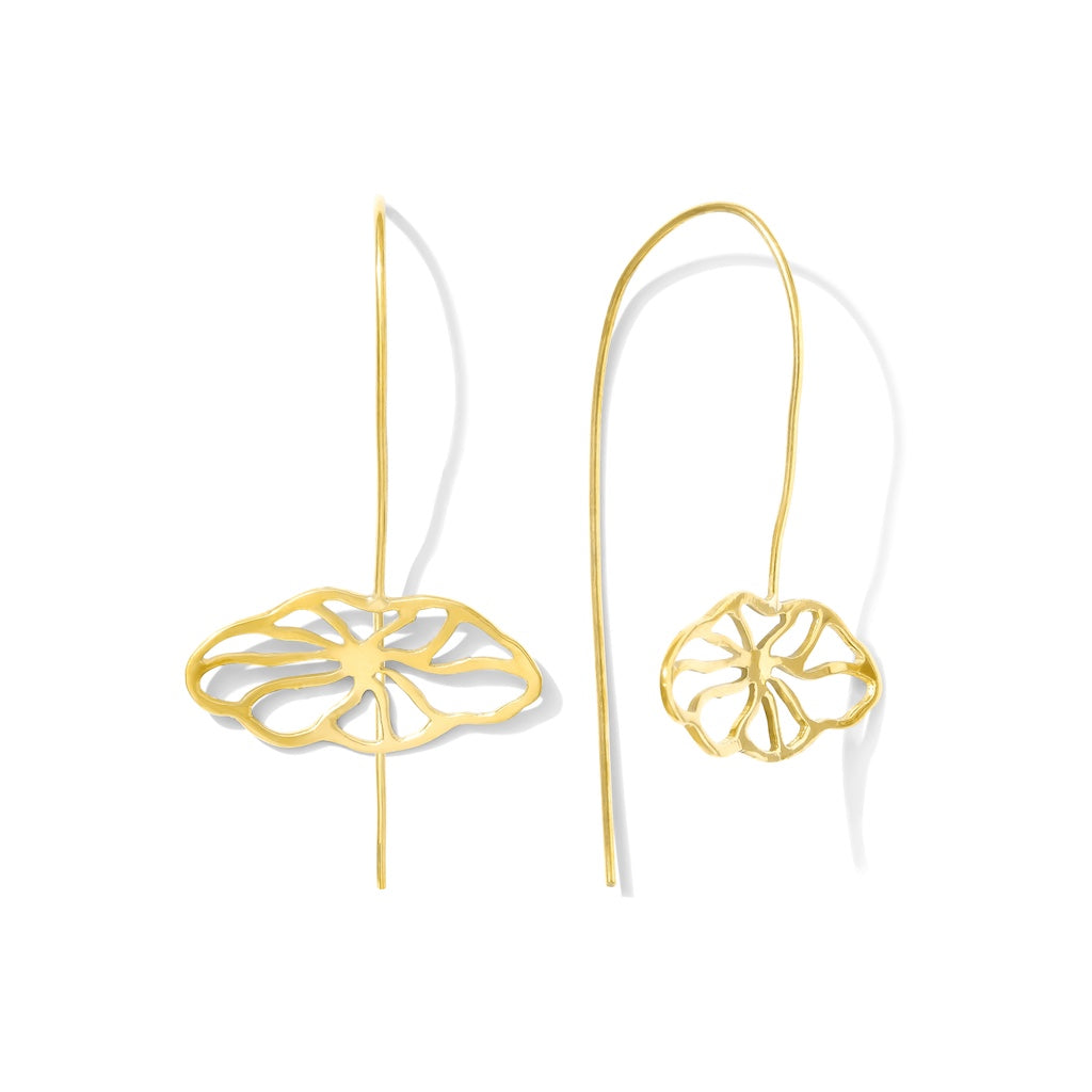 Flower Pull Threader Earrings