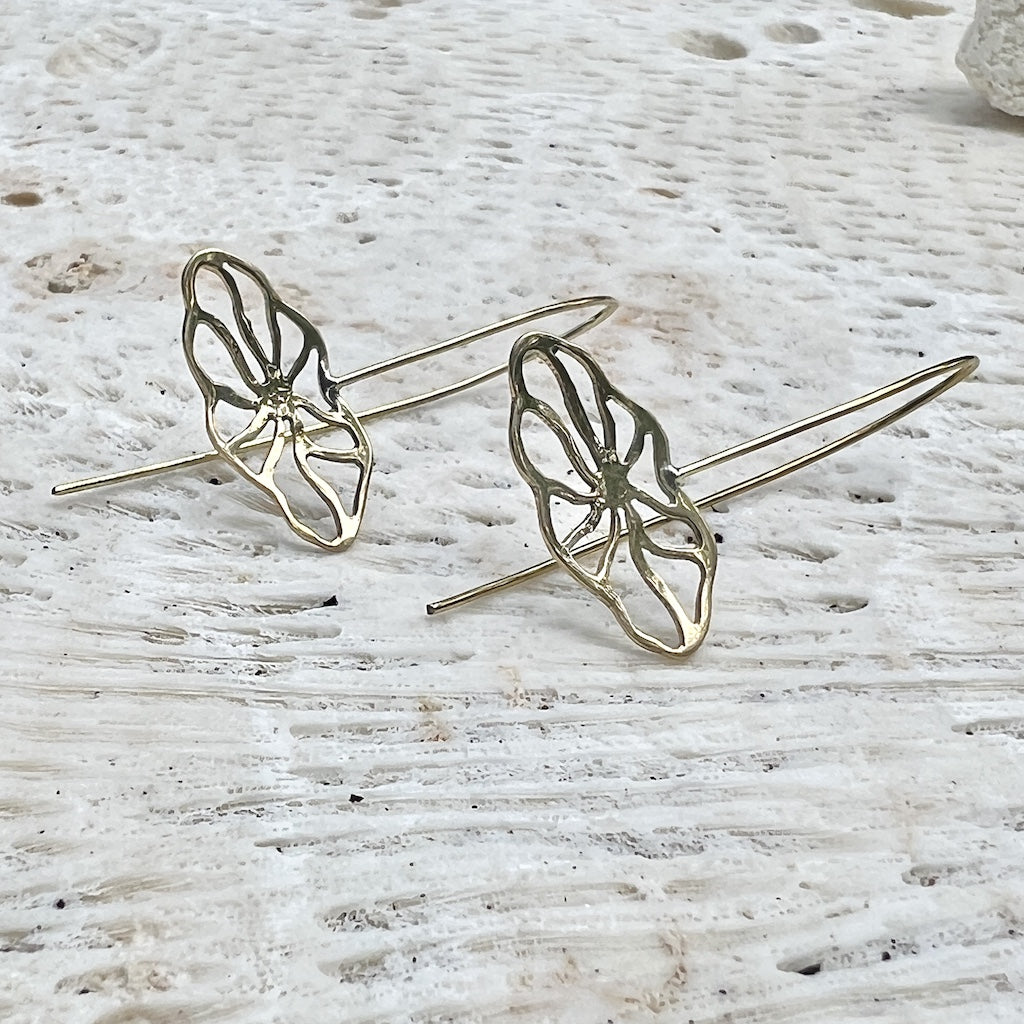 Flower Pull Threader Earrings