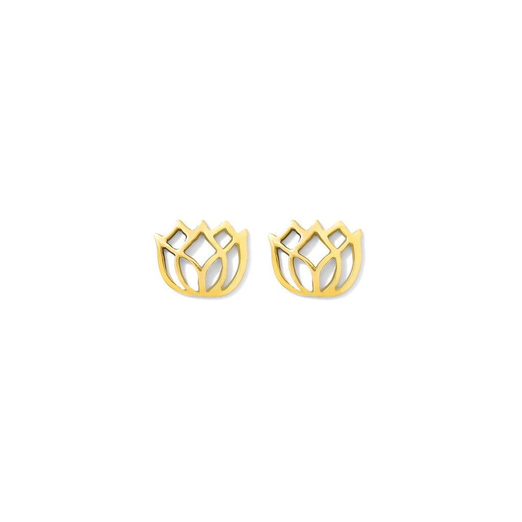 Bombshell Lotus Stud Earrings